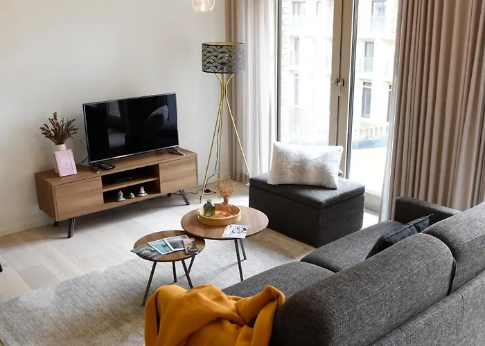 公寓 Bartine - Modern And Spacious Flat Near The Sea, Free Parking Space 奥斯滕德